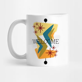 Mid Century Modern Welcome Mug